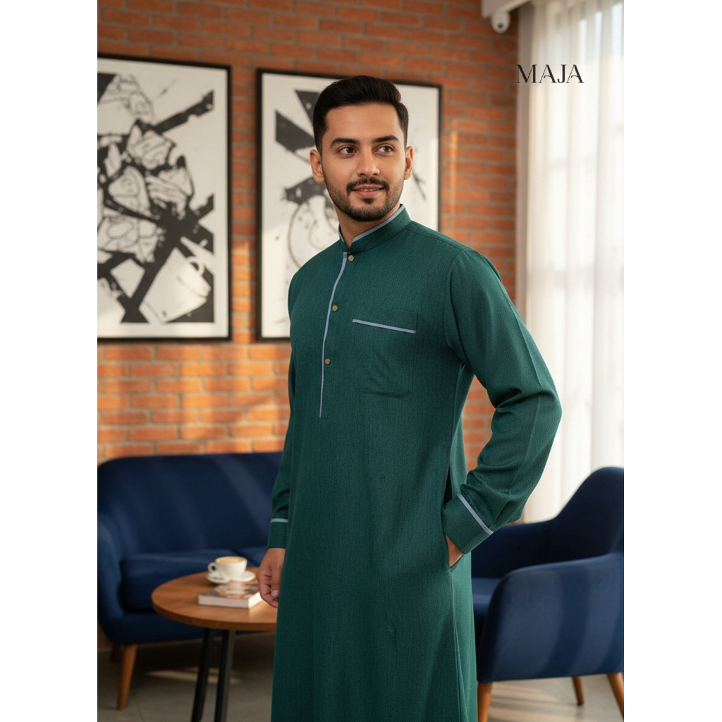 Gamis Madinah by MAJA COLLECTION jubah pria katun madinah jubah pria umroh