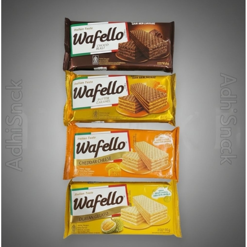 WAFELLO WAFER 97 GR / WAFELLO COKLAT / WAFELLO KEJU / WAFELLO DURIAN