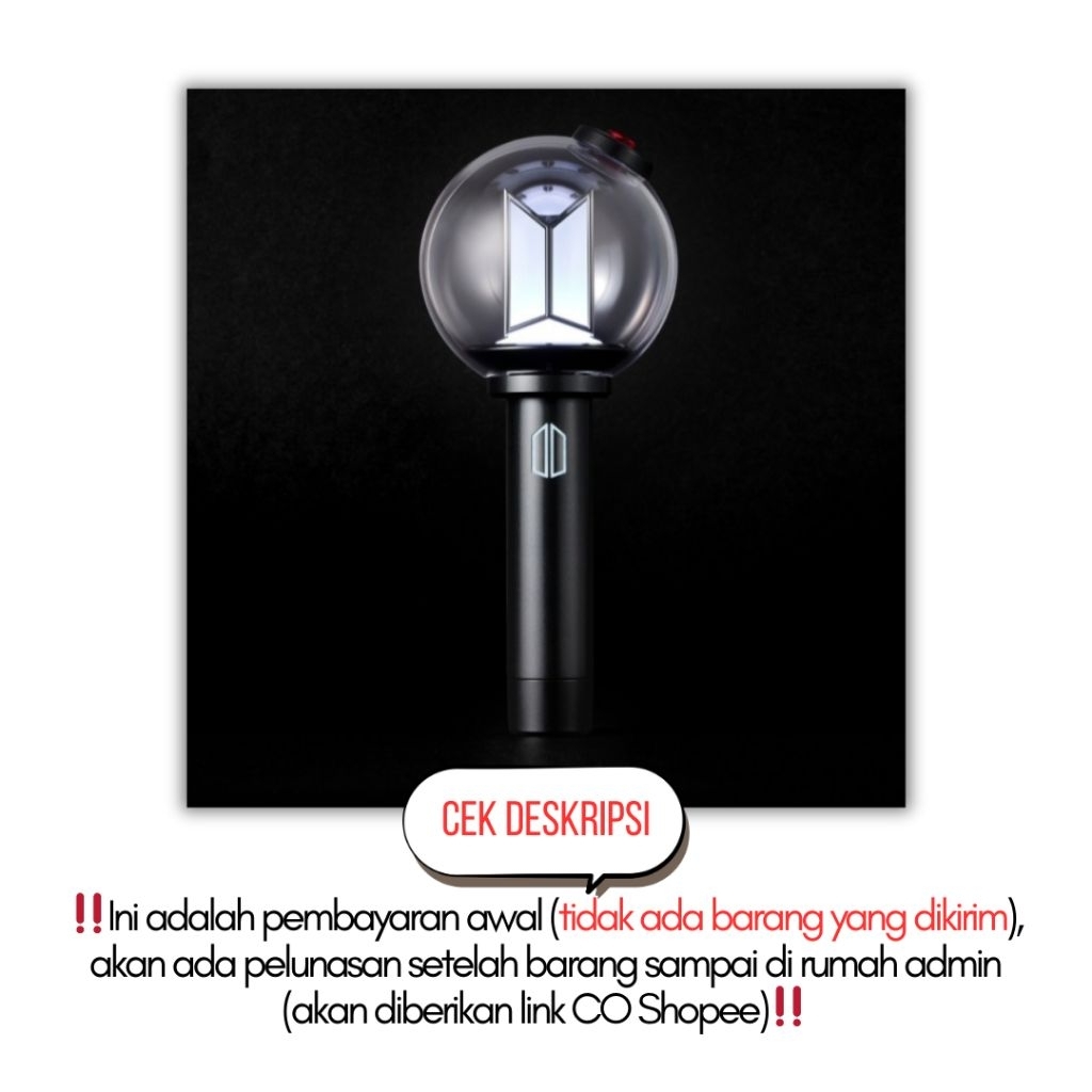 [Cek Deskripsi] PO Pre Order BTS Official Lightstick Ver. 4 / Cradle / Light Stick Parts | LS Army B