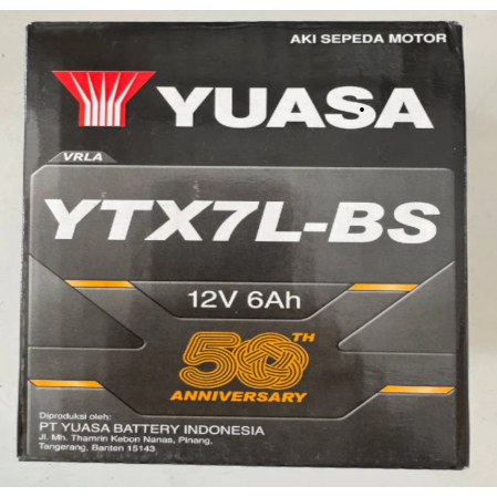 YUASA Aki Motor D-Tracker Vespa LXV 150 Primavera Liberty Sprint YTX7L-BS 12V 6A