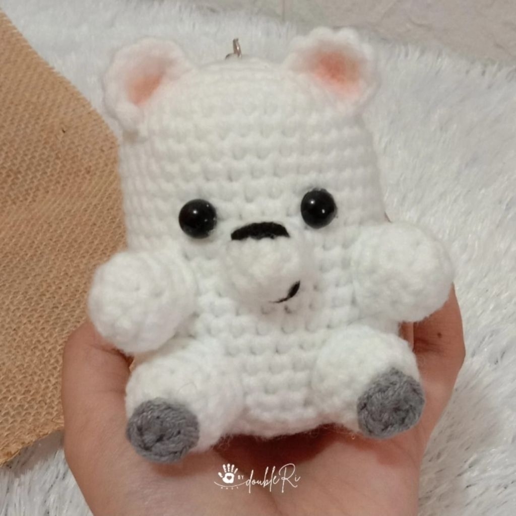 bydoubleri | Amigurumi Ice Bear We Bare Bear (Boneka/Gantungan Kunci)