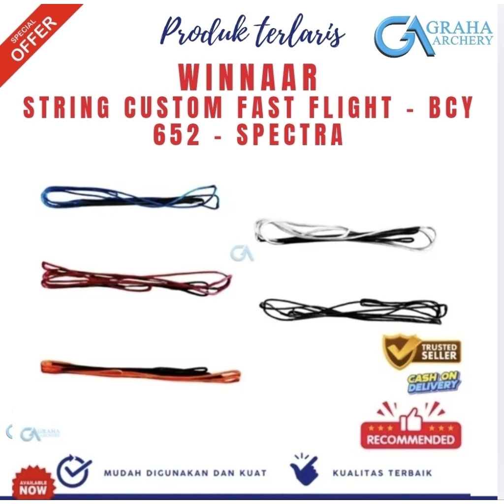 STRING CUSTOM WINNAAR MATERIAL DYNA TALI BUSUR PANAHAN