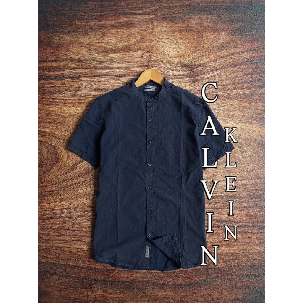 KEMEJA CALVIN KLEIN JEANS MODEL CASUAL SLIMFIT PRIA BEKASPAKAI