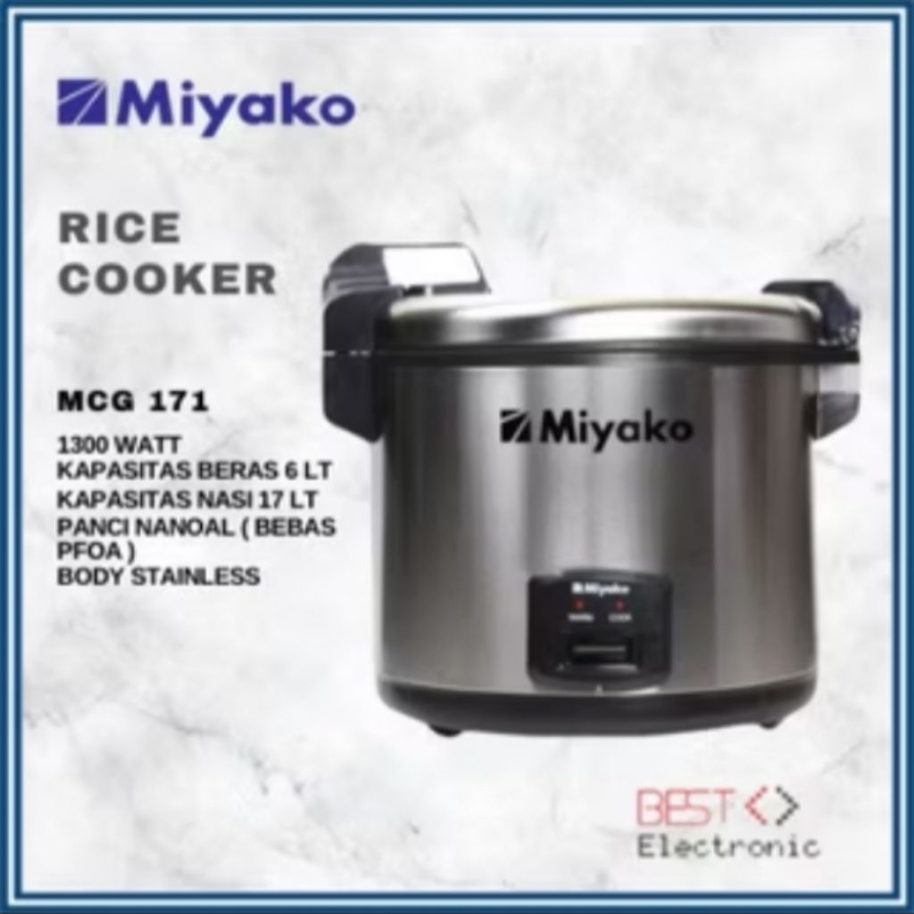 Rice Cooker Miyako Jumbo MCG 171 6 Liter Magic Warmer Jumbo Miyako MCG 171 Penanak Nasi Jumbo Miyako