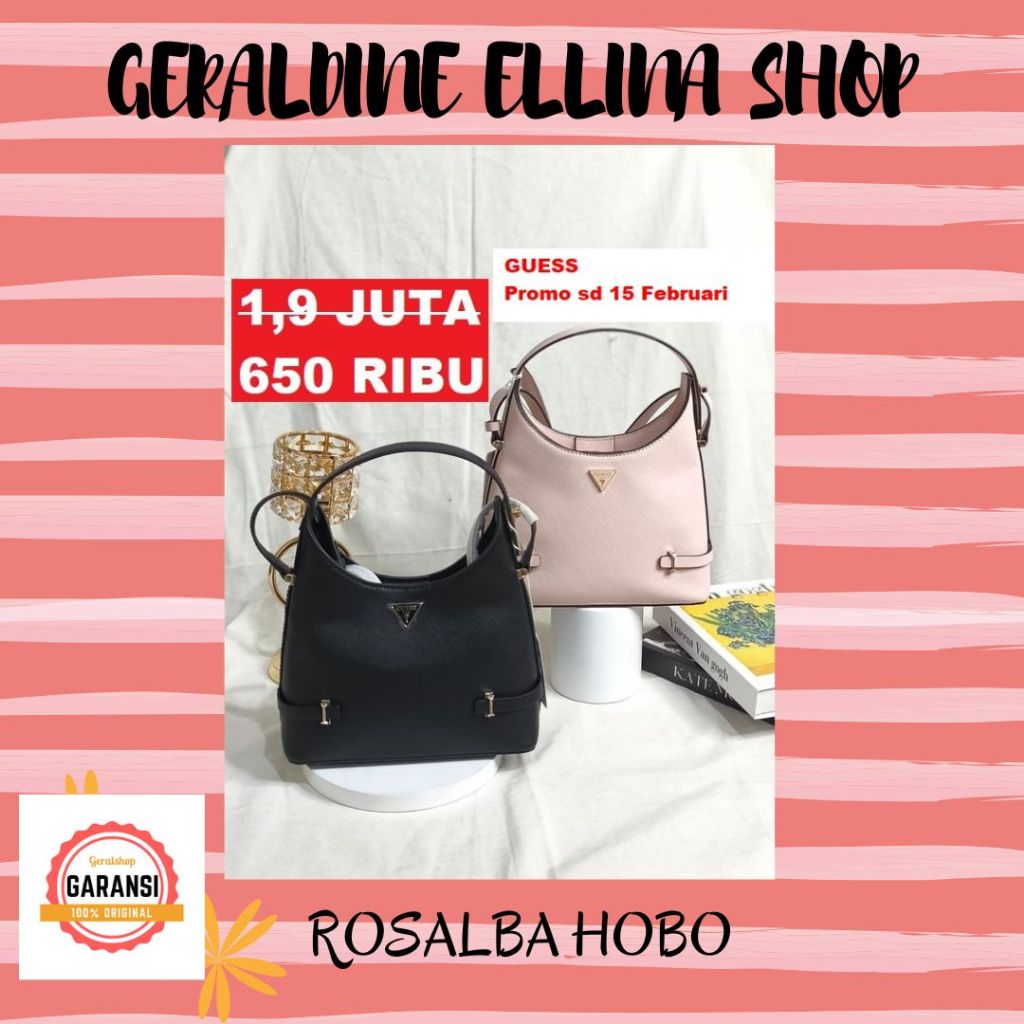 Tas Guess wanita shoulder bag ORIGINAL 100% sale ROSALBA HOBO