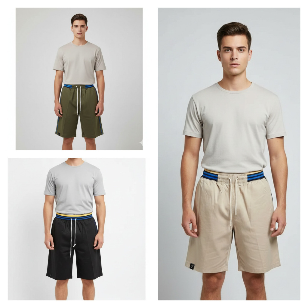 AM007 Celana Chinos Polos Bahan Katun