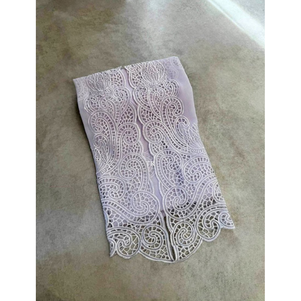 PUTIH kain bahan kebaya bordir murah terlaris terbaru bahan kebaya encim kain kebaya motif terbaru