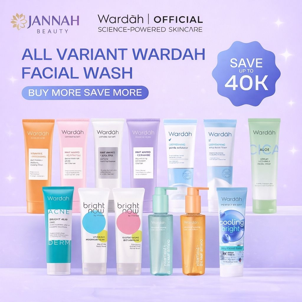 WARDAH FACIAL WASH All Series//Fash Wash Wardah//Facial Wash Wardah//Sabun Cuci Muka Wardah