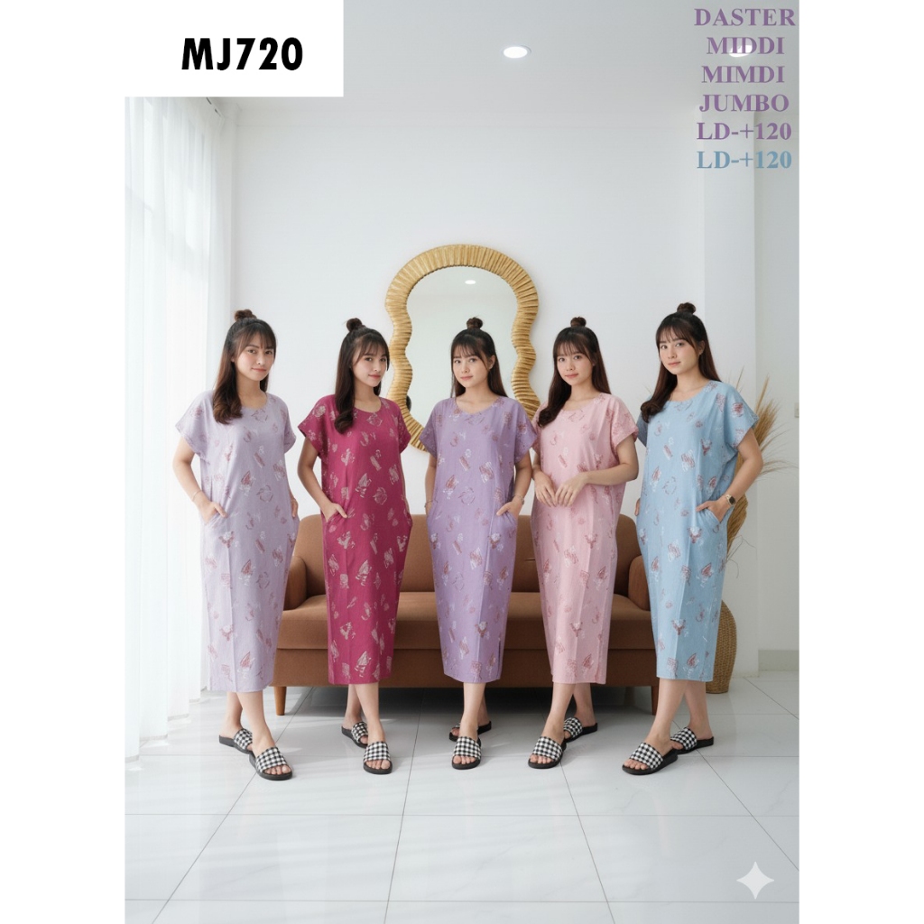[ MJ ] GROSIR DASTER MIDI JUMBO / DASTER RUMAHAN / DASTER REMAJA / DASTER BUSUI / DASTER HAMIL