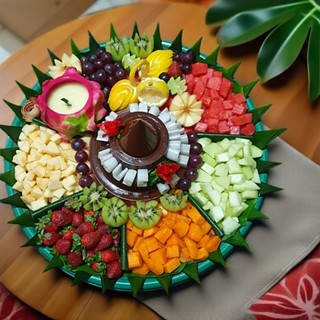 TUMPENG PUDING BUAH ANEKA RASA PORSI BERVARIASI