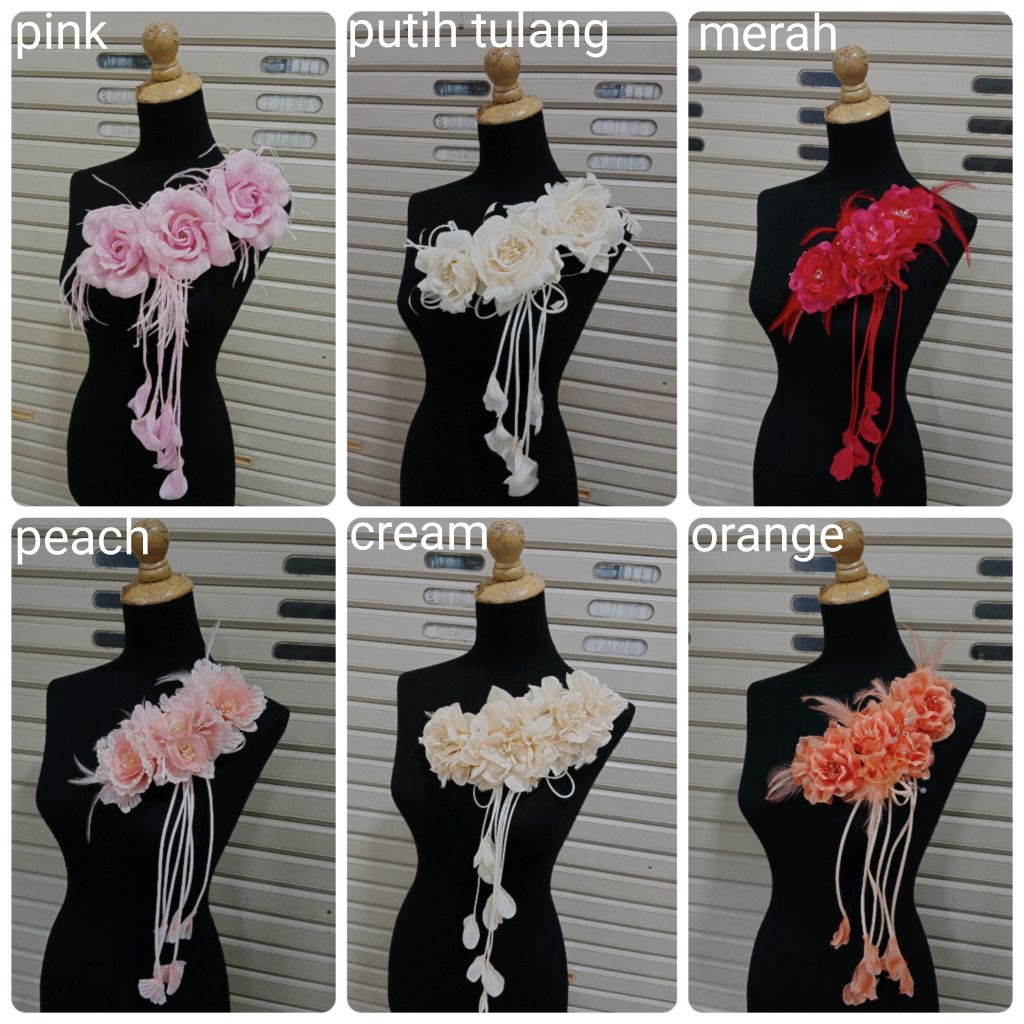 Korsase Gaun/Bunga Korsase/bunga hiasan gaun/hiasan kebaya / Aplikasi hiasan gaun penganti juntai / 