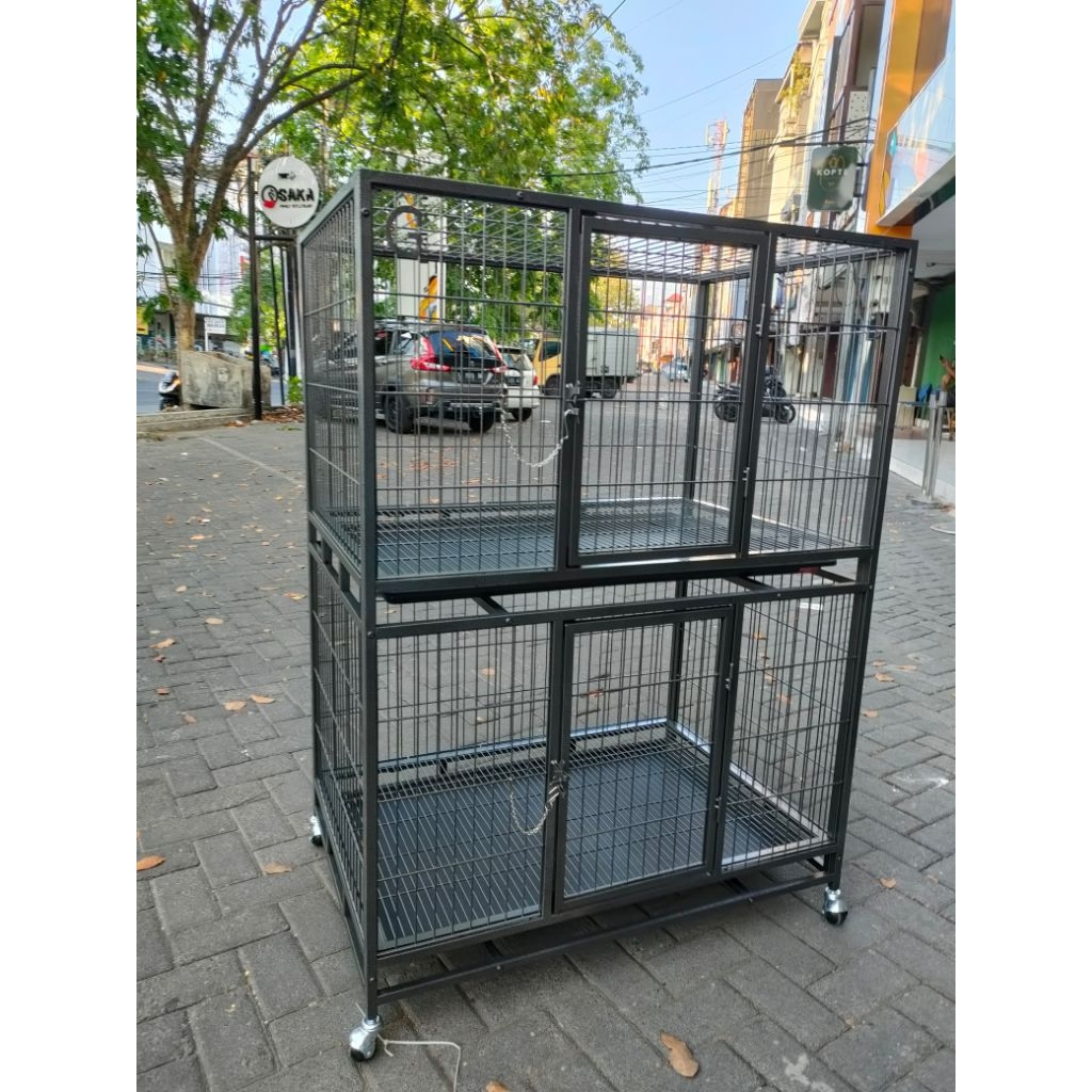 KANDANG KUCING TINGKAT 3 / KANDANG TINGKAT / KANDANG KUCING/ KANDANG GOLDBLENDS