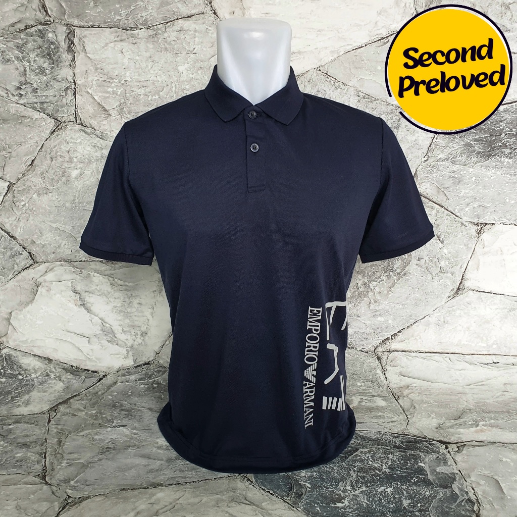 Baju Kaos Polo EMPORIO ARMANI - Size S / LD 49 cm - Original - Used