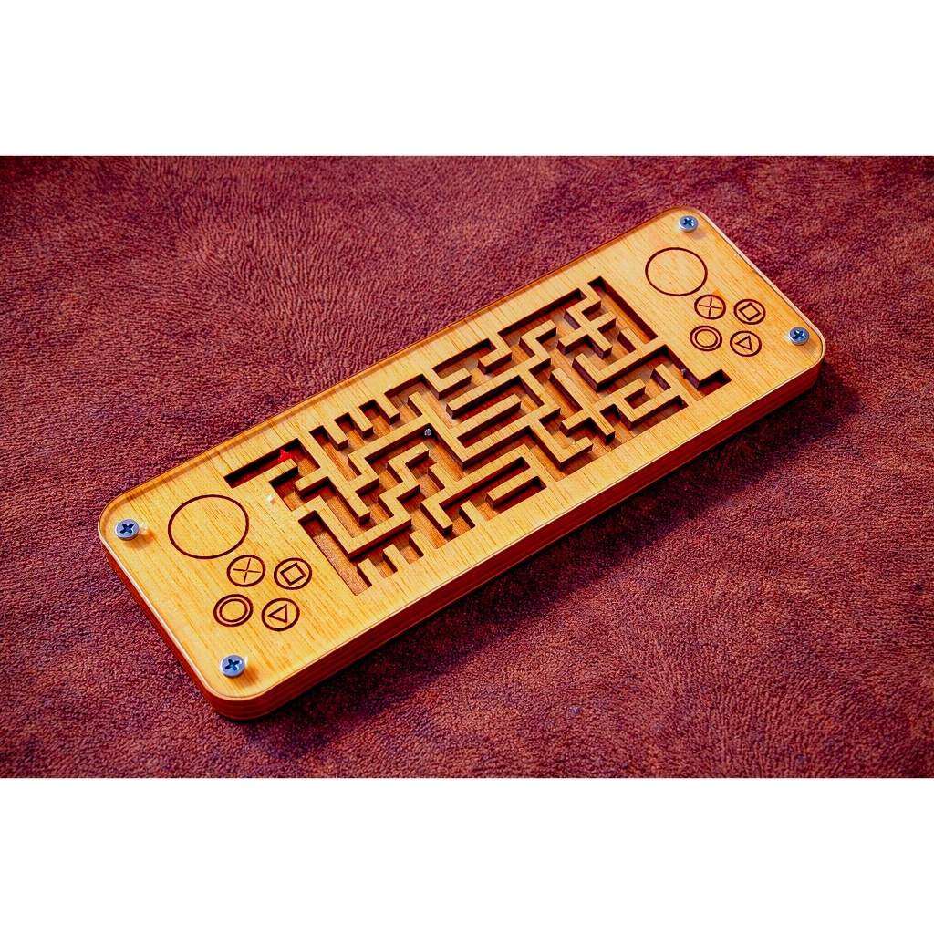 Mainan Edukasi Maze Kayu Labirin Bola | Puzzle Kayu Handheld | Mainan Asah Otak Anak & Dewasa