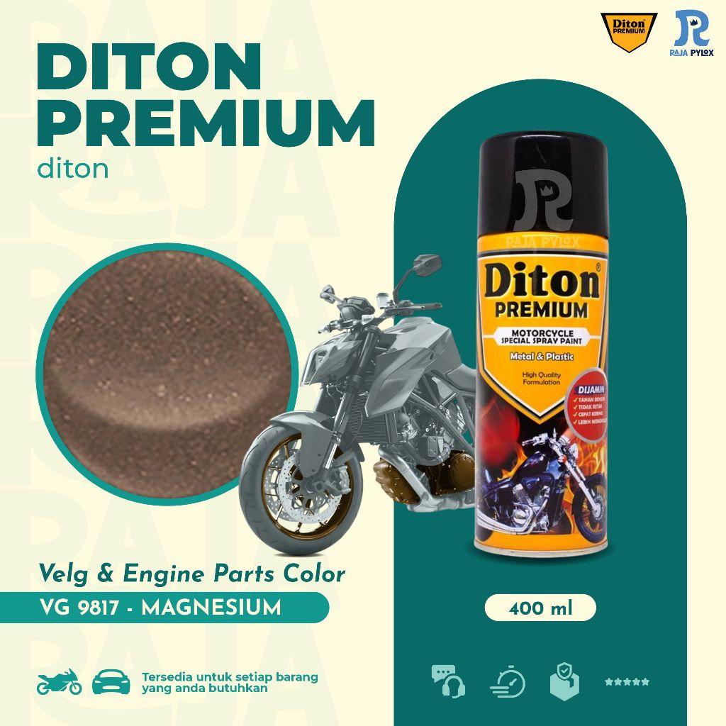 [TERMURAH] DITON PREMIUM VELG& ENGINE VG 9817 MAGNESIUM CAT SEMPROT PYLOX PILOK