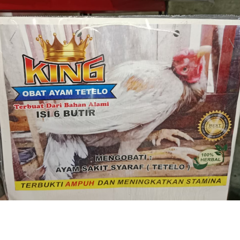 KING AYAM TETELO KEMASAN SACHET OBAT UNGGAS AYAM BEBEK SAKIT / Obat Ayam Sakit Tetelo