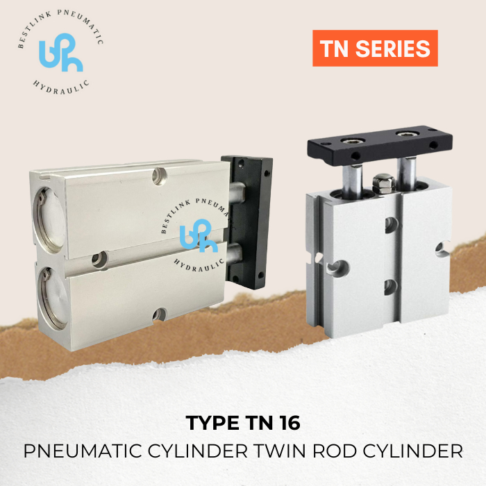 Pneumatic Cylinder TWIN ROD Cylinder TN 16 / Pneumatic Cylinder Double Rod TN-16 / TYPE TN16