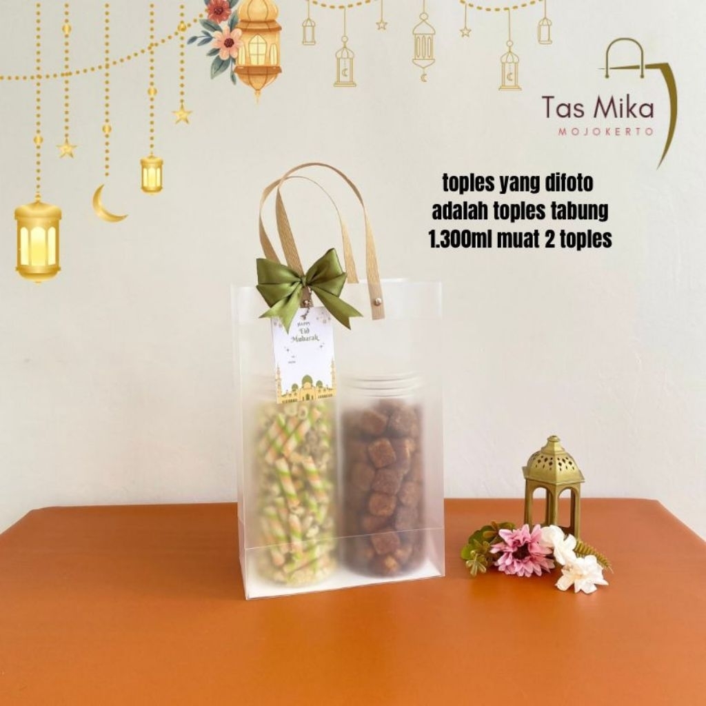Goodie Bag Doff Transparan Kantong Hampers Hand Bag