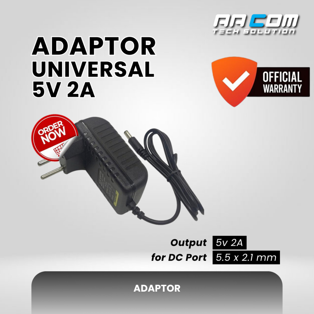 ADAPTOR 5V 2A ADAPTER POWER SUPPLY 5V 2A ADAPTOR DC 5V 2A