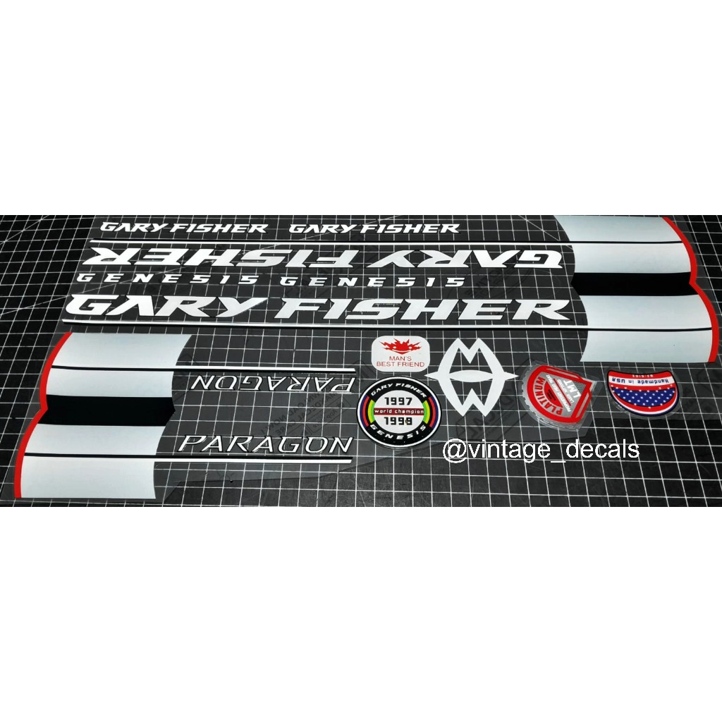 decals replacement Gary Fisher Paragon