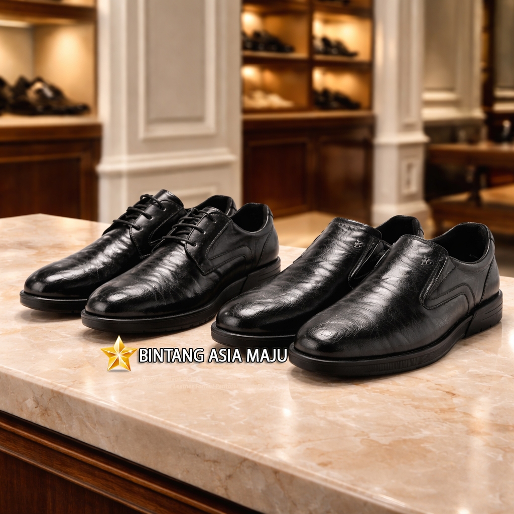 PLAYBOY Heritage Style Mens Branded Leather Formal Pantofel Shoes PL22