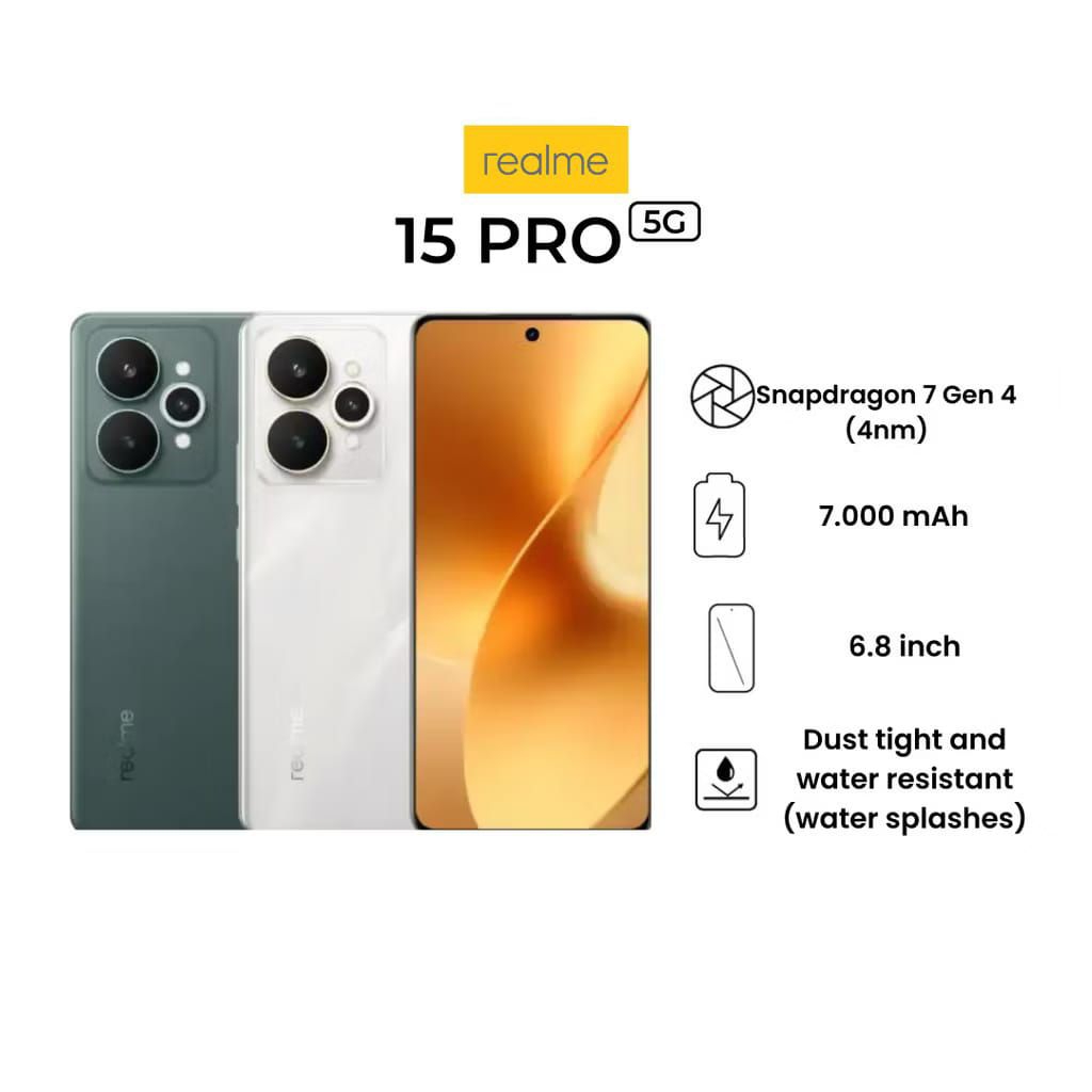REALME 15 PRO 5G 26/512GB GARANSI RESMI