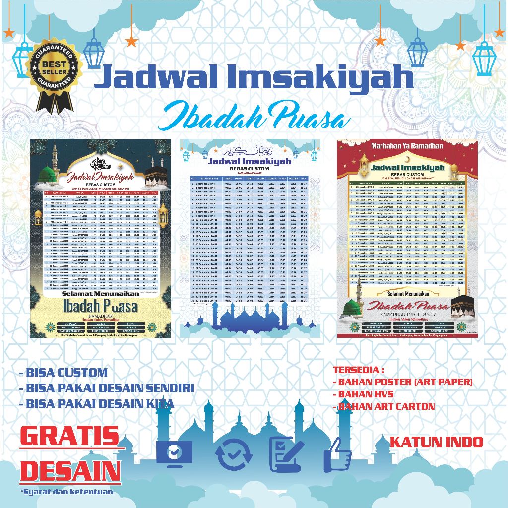 Jadwal Imsakiyah Custom Ramadhan - cetak jadwal imsak