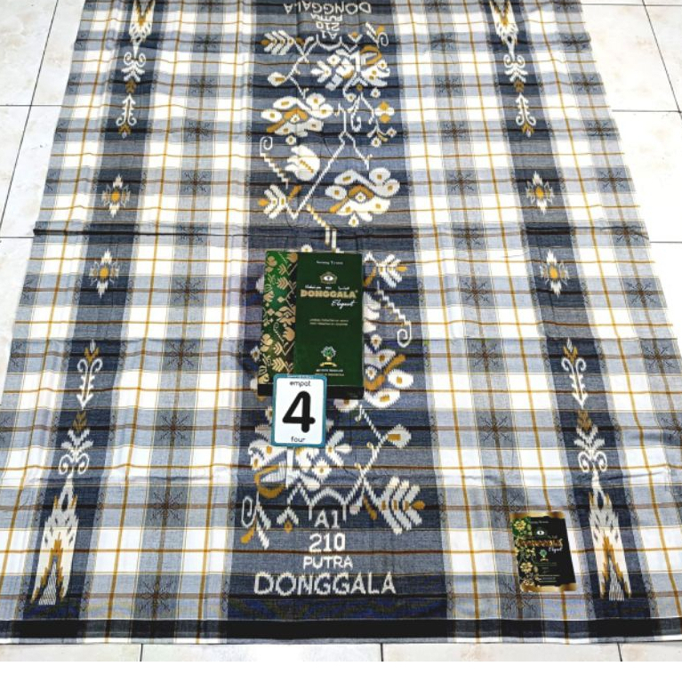 Sarung Putra Donggala Kotak Songket KDT