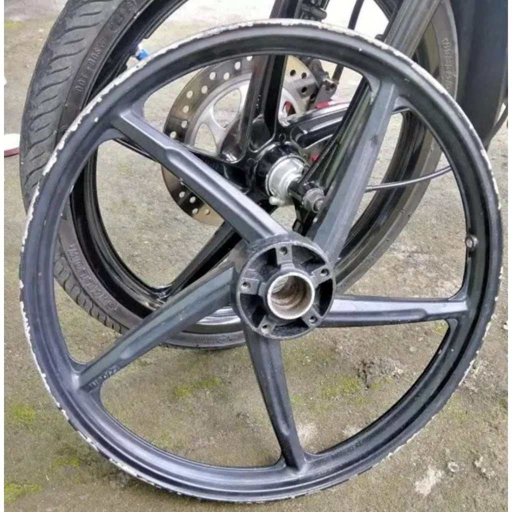 VELG RESING DEPAN SUPRA 125, REVO, ORI BEKAS COPOTAN