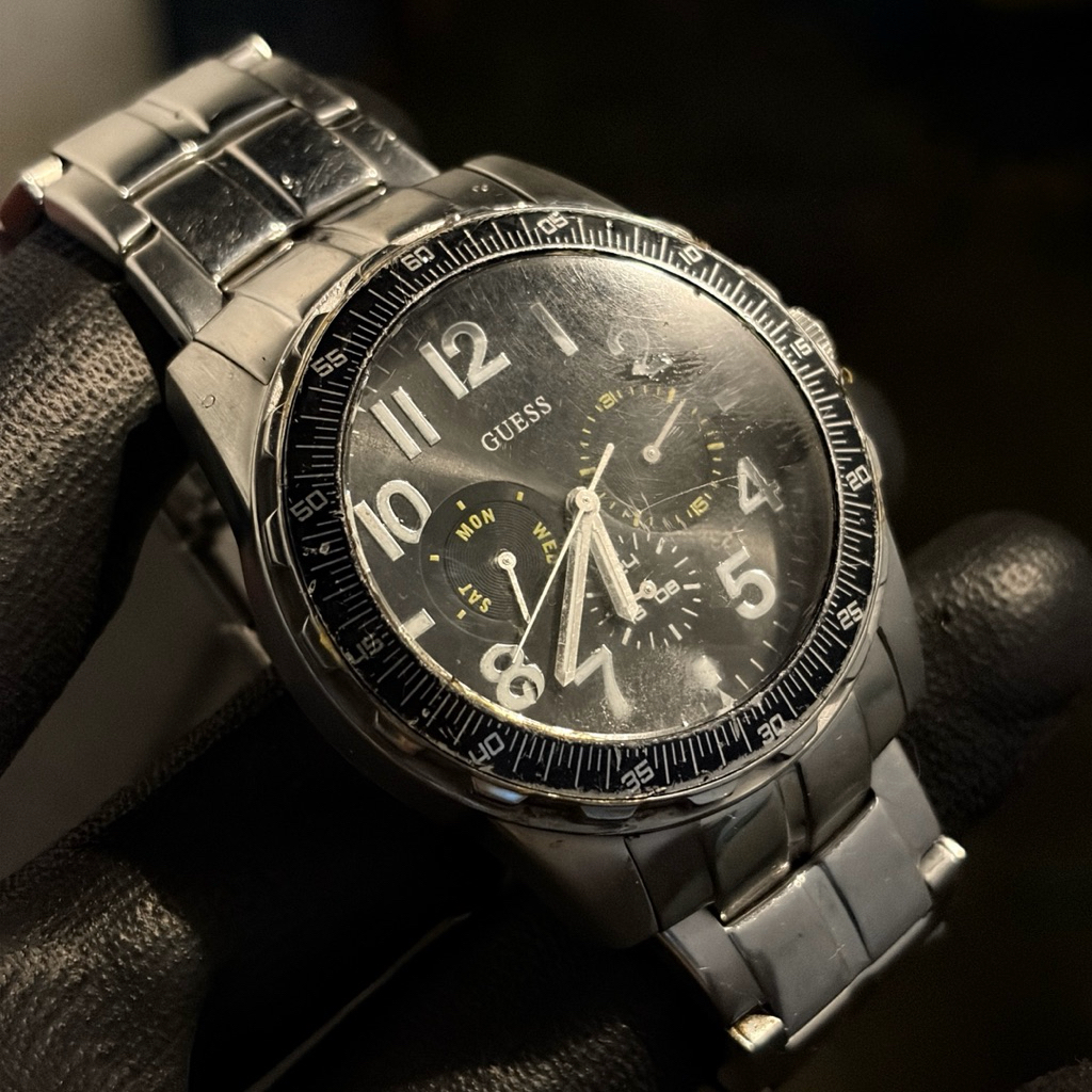 JAM TANGAN GUESS STEEL ORIGINAL