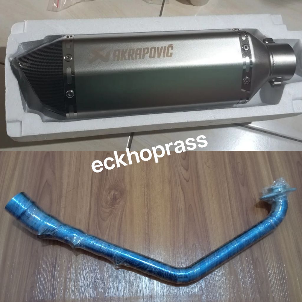 Knalpot racing Akrapovic hzt import fullsystem underbelly R15V3 R15V4 XSR155 XABRE VIXION