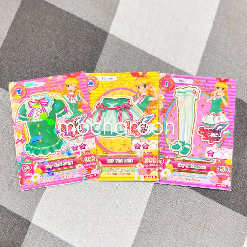 Aikatsu Cards Kartu Aikatsu Set Ichigo Sky Cafe Angely Sugar (BACA DESKRIPSI)