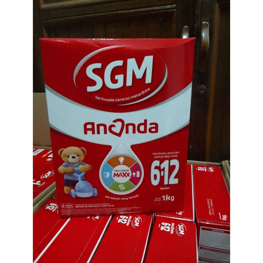 Susu Formula SGM Ananda 0-6 BULAN/ 6-12 Bulan 1000 Gram - Nutrisi Lengkap, Dukung Pertumbuhan, Prakt