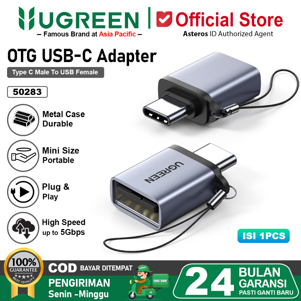 UGREEN Adapter OTG USB 3.1 Type C To USB 3.0 Female 50283