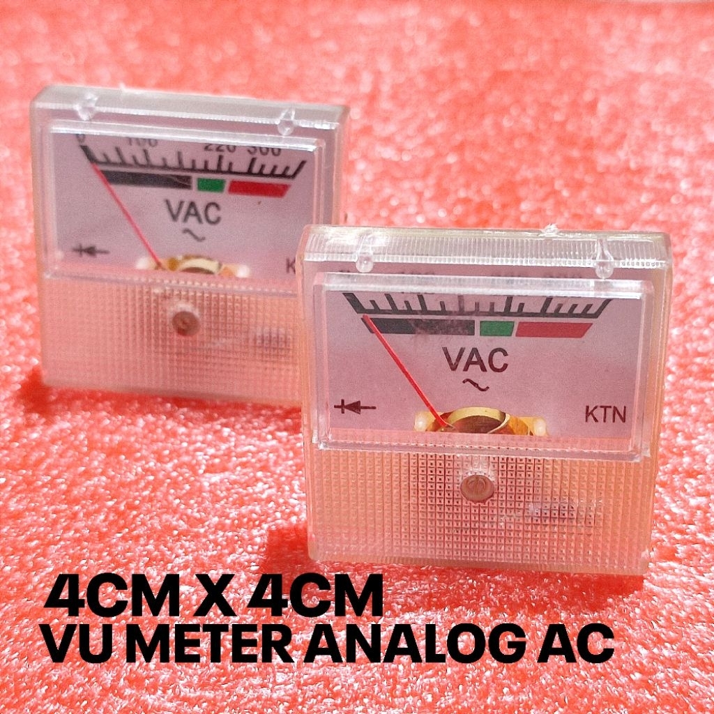 VU METER ANALOG AC 4X4CM