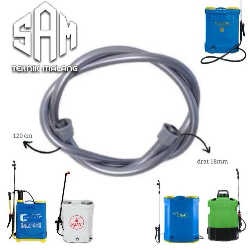 Selang Sprayer Manual Panjang 120cm Selang Sprayer Elektrik Selang Sprayer Tebal Lentur