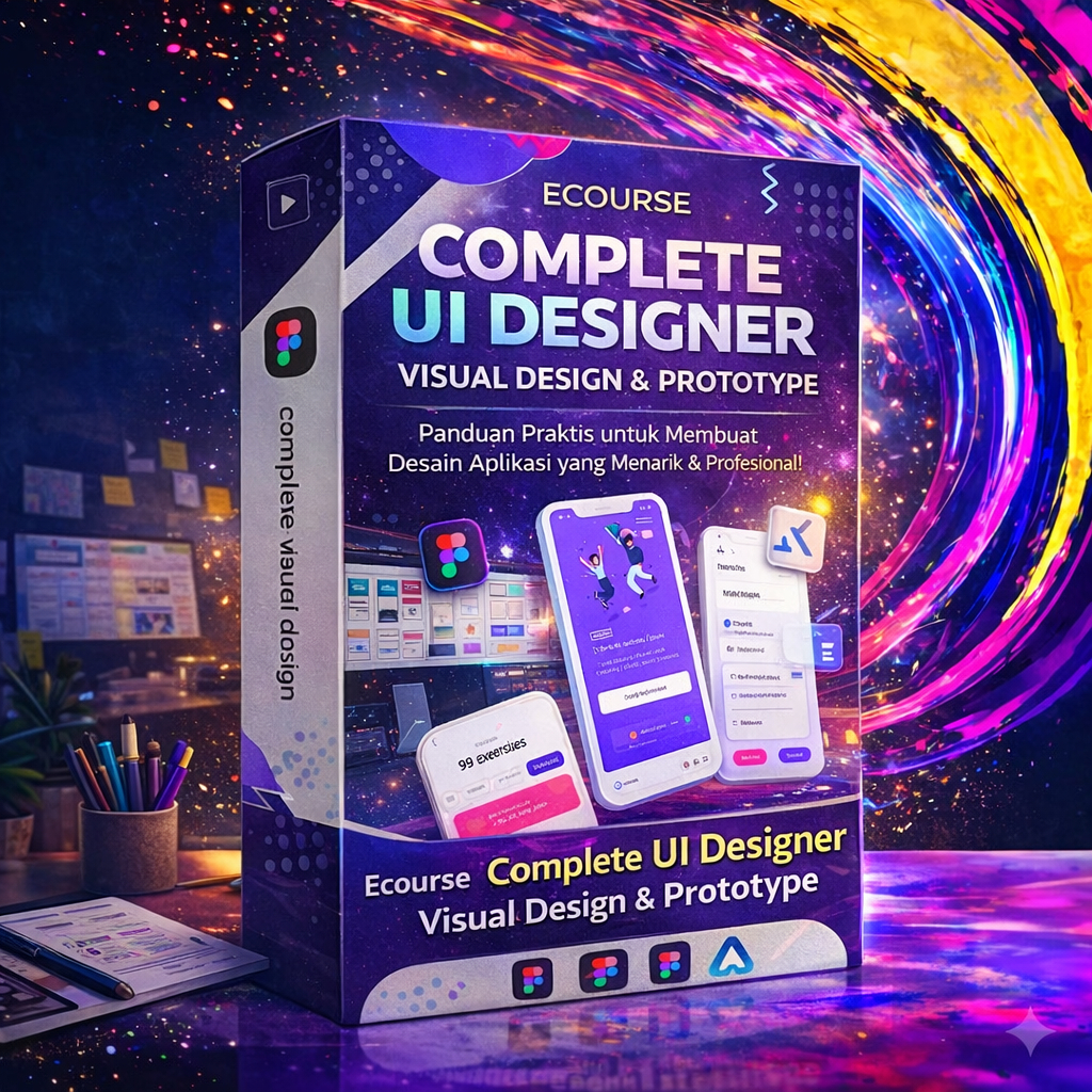 Ecourse Complete UI Designer Visual Design & Prototype