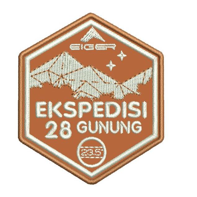 Emblem Patch Bordir Eiger Ekspedisi 28 Gunung - CBI