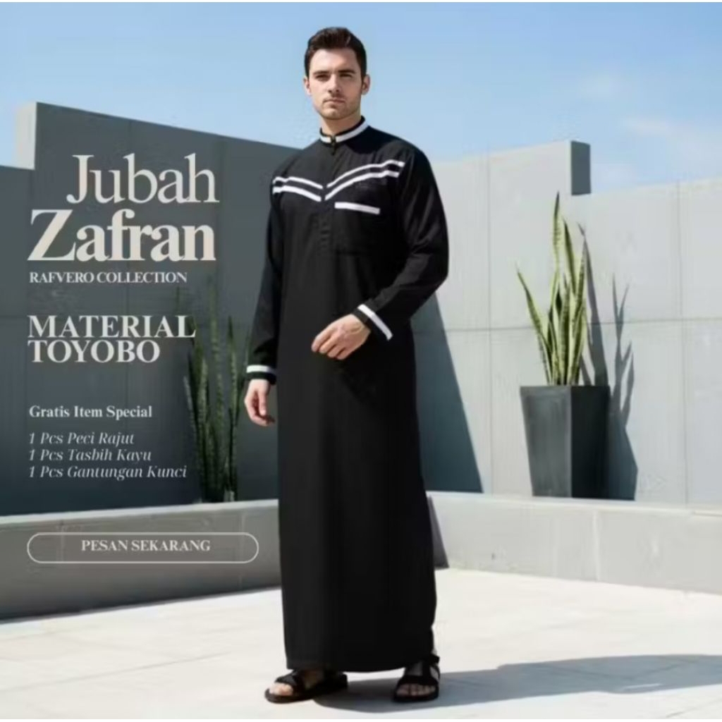 Jubah Pria Muslim-Jubah Pria Terbaru-Jubah Gamis Pria-Jubah Muslim Pria