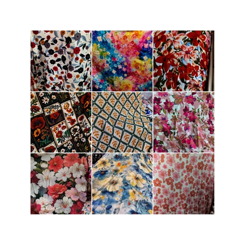 kain katun rayon premium, kain katun rayon murah, kain katun rayon motif terbaru (harga/0, 5m)