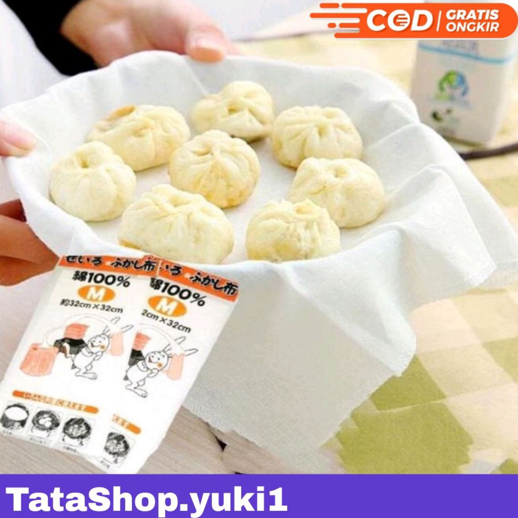 KAIN KUKUS MASAK PAO BAKPAO ROTI KUE PANGSIT / KAIN PAO ANTI LENGKET / KAIN KUKUSAN / KAIN DIMSUM / 