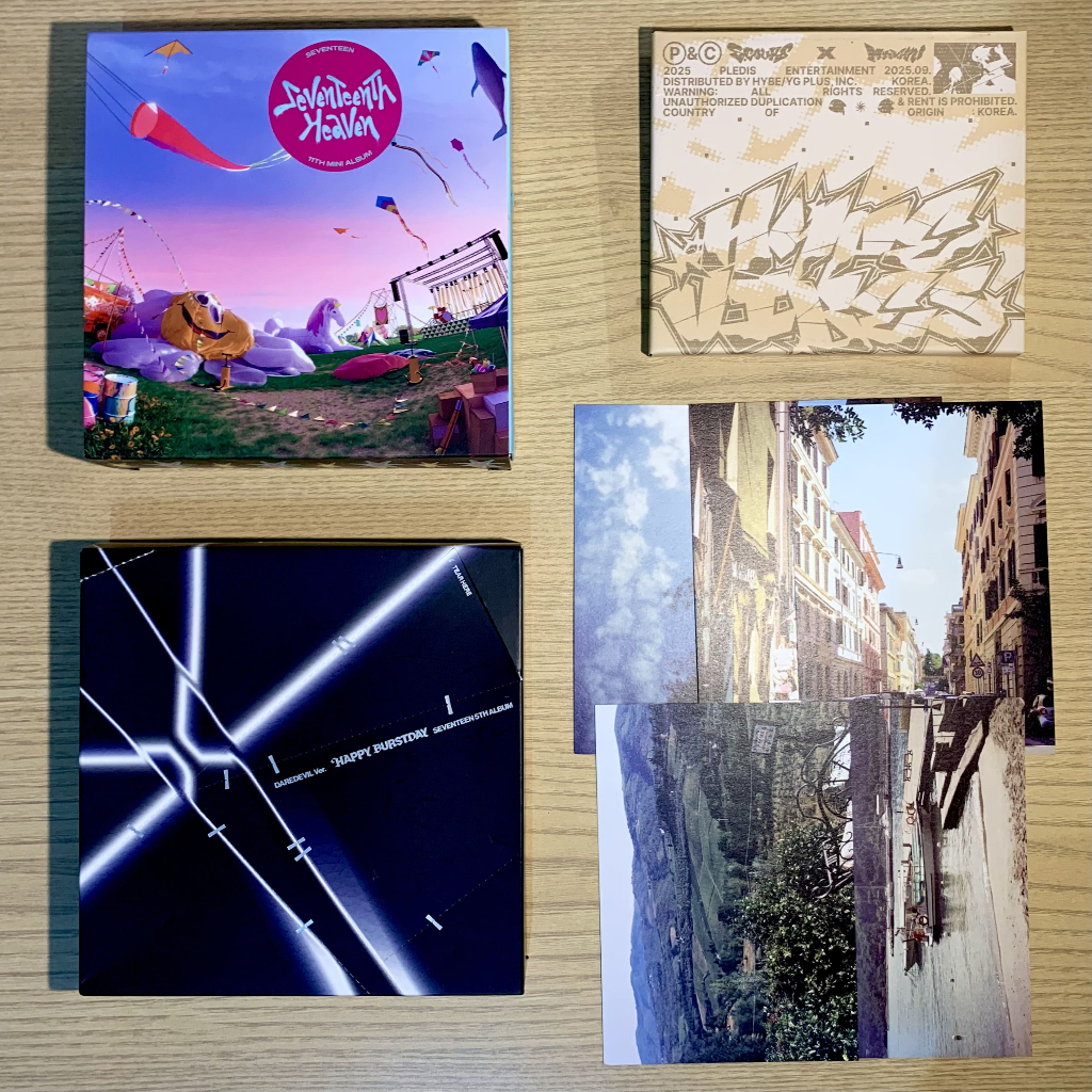 ALBUM ONLY DAREDEVIL WONWOO, HEAVEN AM 5:26 VER, CXM COMPACT MINGYU VER, POSTCARD SET NANA TOUR
