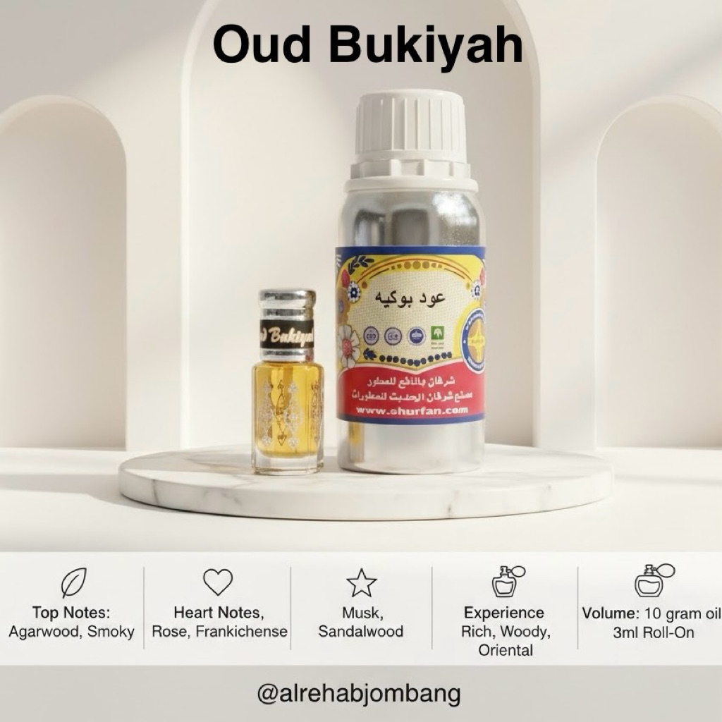 Parfum Oud Bukiyah Shurfan Banafa For Oud Original Mekkah Arab Saudi