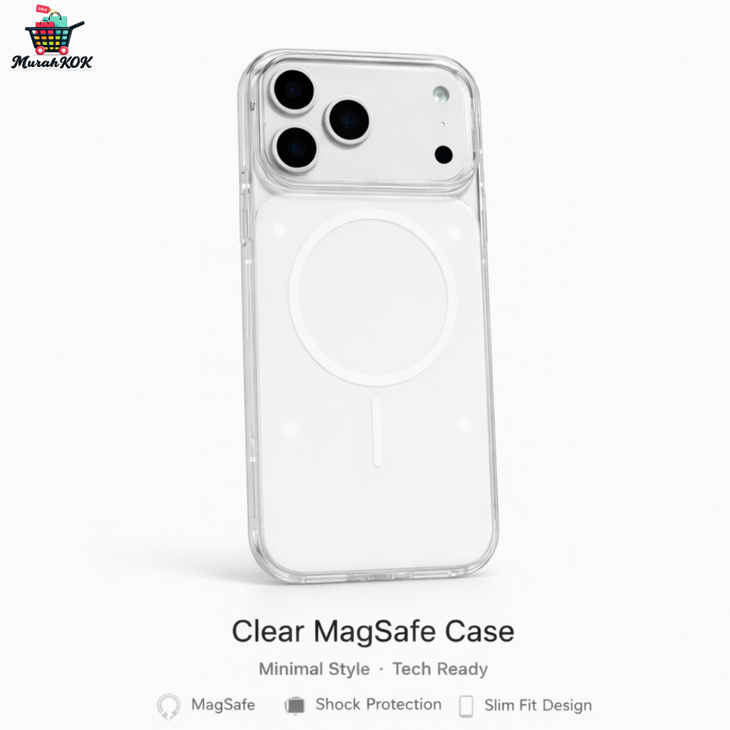 Myroots Clear Armor Case Untuk iPhone 17 Pro Max Series Casing MagSafe Anti Shock & Anti Yellow Tran