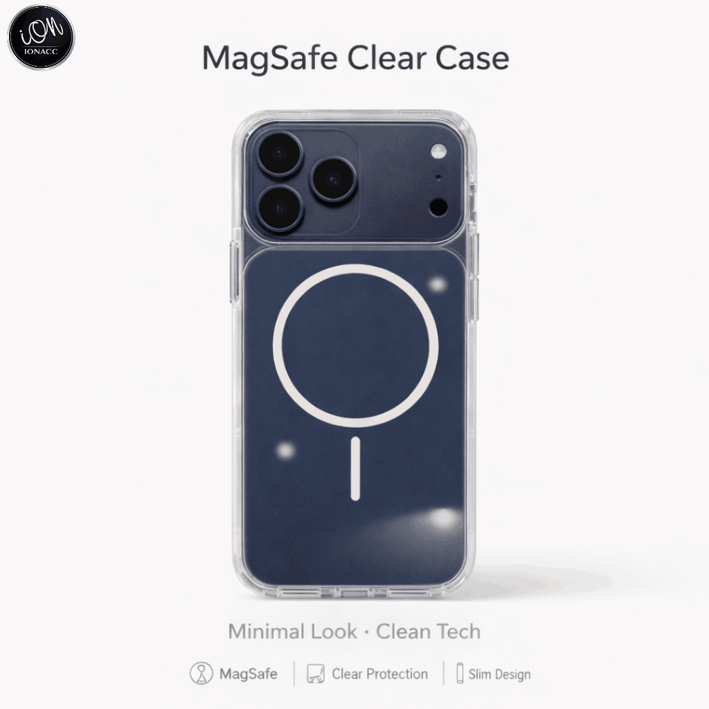 Myroots Clear Armor Case Untuk iPhone 17 Pro Max Series Transparan Anti Shock & Anti Yellow Casing M