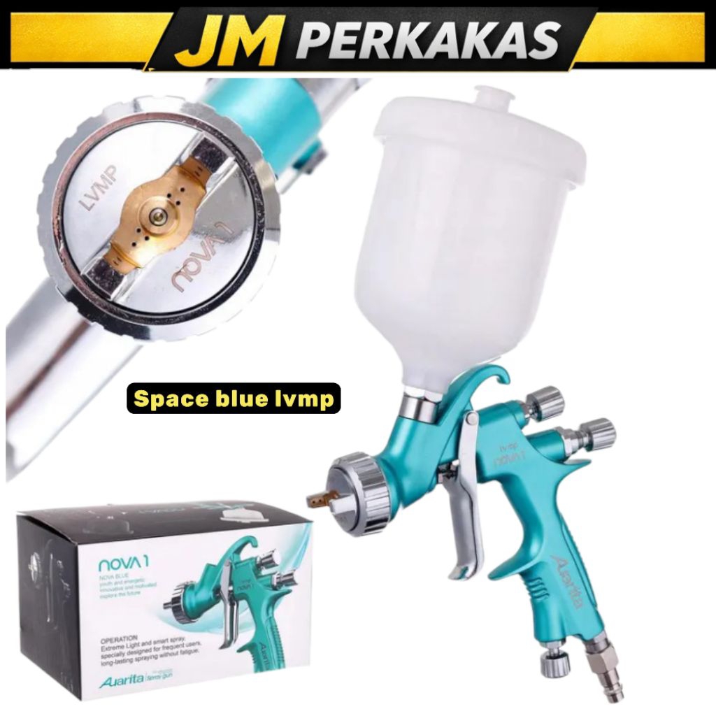 AUARITA NOVA 1 Hvlp nozzle 1.3 mm cup capacity 600 ml asli AUARITA