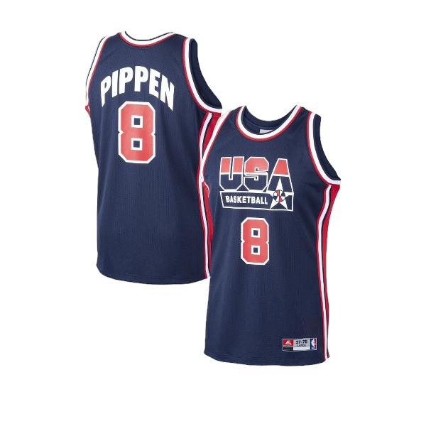 JERSEY BASKET PIPPEN #8 USA TEAM 92 NAVY