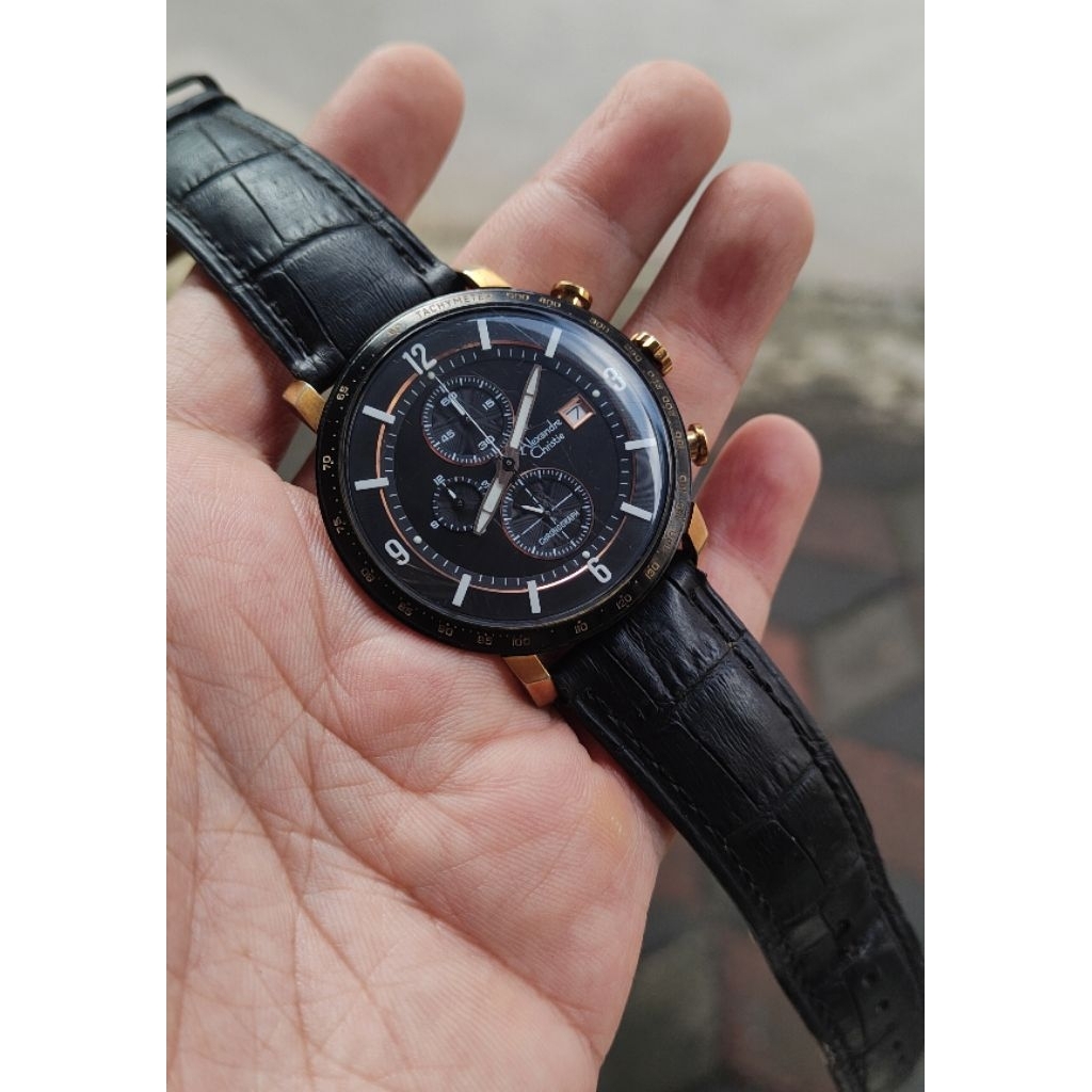 jam tangan original Alexandre Christie pria second bekas preloved