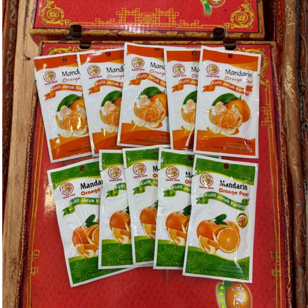 Manisan Mandarin Orange Peel/Orange Honey Peel 18 gram | Manisan Kulit Buah Jeruk Mandarin | Manisan