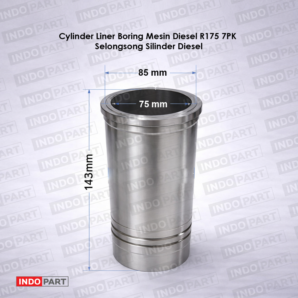 Cylinder Liner Mesin Diesel R175 7PK Presisi Tinggi | Liner Silinder Diesel Boring